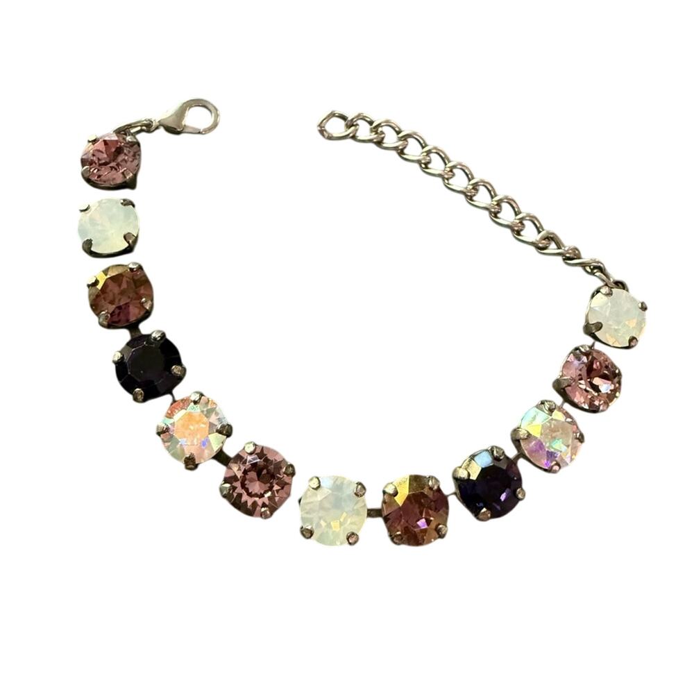 Sabika LIKE Crystal Silver Tone Bracelet